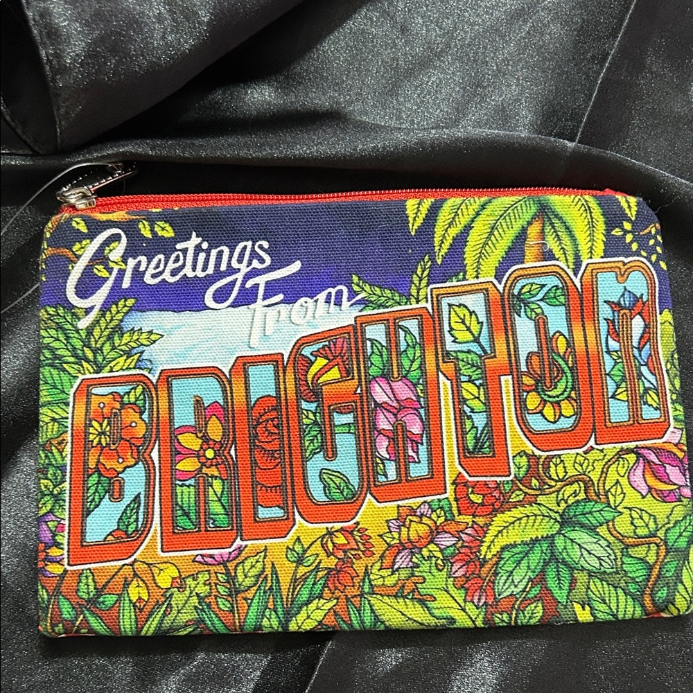 Brighton Greetings Canvas Pouch NWT